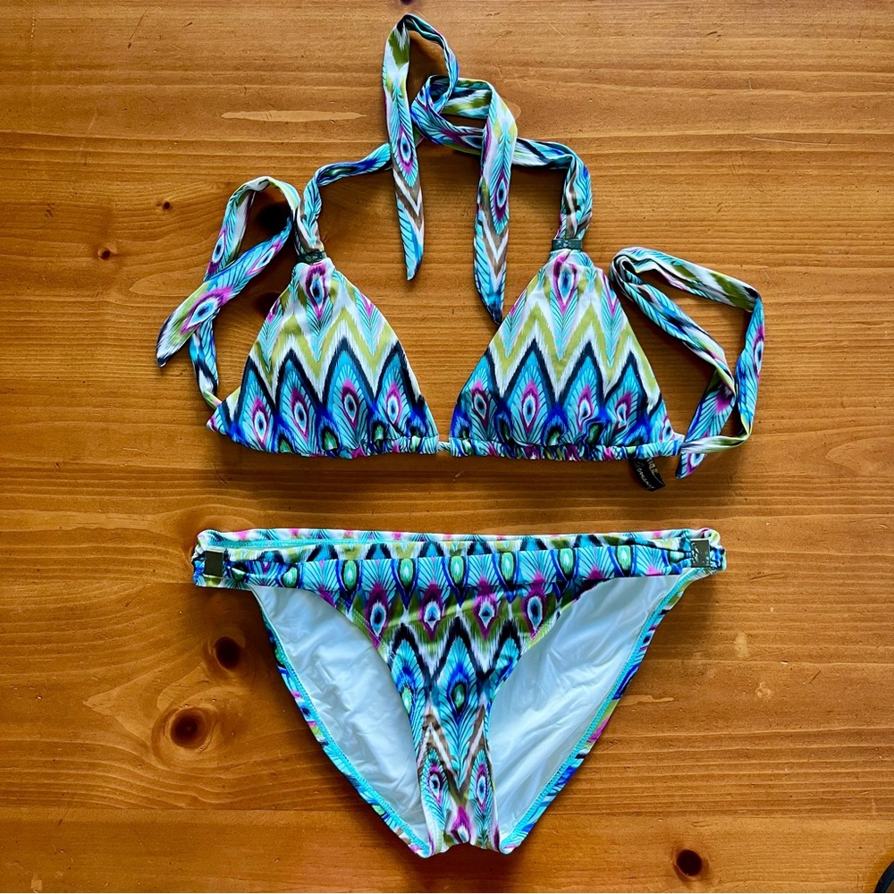 Hermanny Peacock Bikini Two Piece Swimsuit